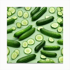 Cucumber As A Frame Trending On Artstation Sharp Focus Studio Photo Intricate Details Highly De (6) Canvas Print