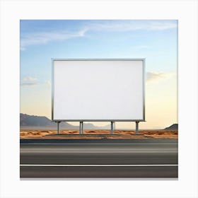 Blank Billboard 1 Canvas Print