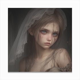 The Mourning Bride Canvas Print
