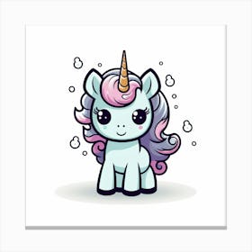 Cute Unicorn 401 Canvas Print