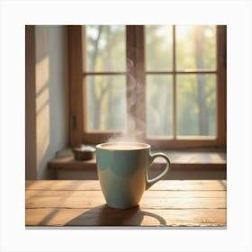 Steaming Cup Of Coffee 17 Canvas Print