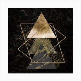 Gold Triangles Canvas Print
