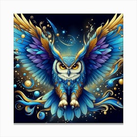 Owl Flying Canvas Print