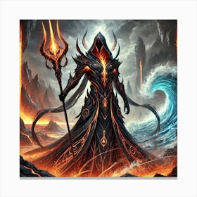 A Scene Showcasing The Elder Warden, The Supreme L Canvas Print