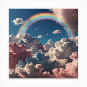 Rainbow Over Clouds Canvas Print