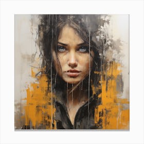 Girl With Blue Eyes Canvas Print