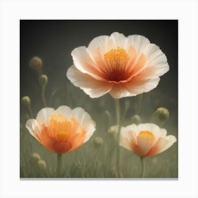Flowers in the void Canvas Print