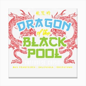 Dragon Of The Black Pool Canvas Print