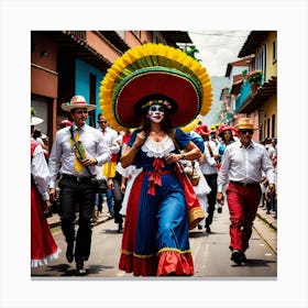 Colombian Festivities Mysterious (7) Canvas Print