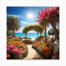 Garden Of Flowers Canvas Print