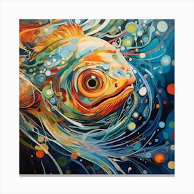 Fish In Water Canvas Print