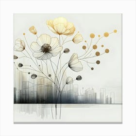 Flowers In The City Canvas Print 1 Canvas Print