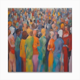 Crowd Of People 1 Canvas Print