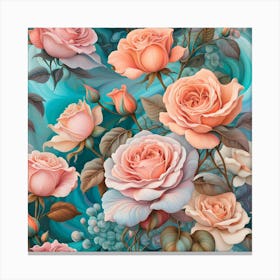 Rose Garden Serenity Canvas Print