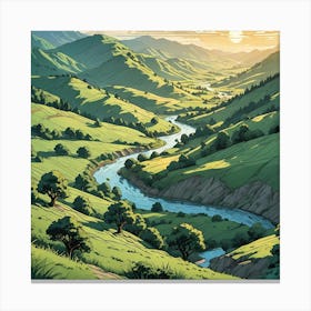 Hillside Harmony Canvas Print