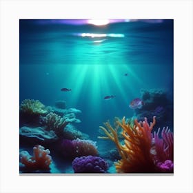 Underwater Coral Reef 1 Canvas Print