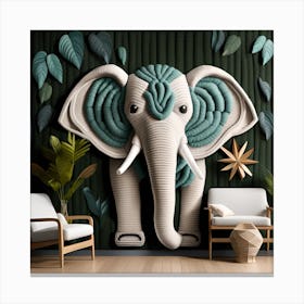 Elephant Bohemian Wall Art 2 Canvas Print