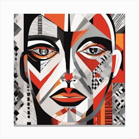 Abstract Face Art Print (1) Canvas Print