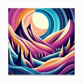 Abstract Landscape Painting 18 Canvas Print