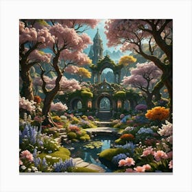 Fairytale Garden 3 Canvas Print