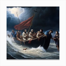 Christ In The Storm Canvas Print