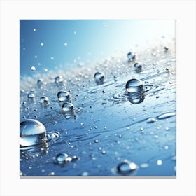 Water Droplets 1 Canvas Print