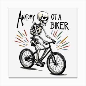 Anatomy Of A Biker(1) Canvas Print