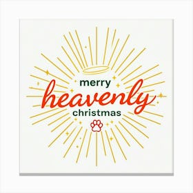 Merry Heavenly Christmas Canvas Print