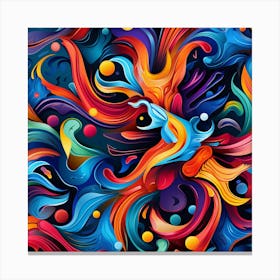 Abstract Colorful Abstract Painting 7 Canvas Print