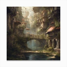 Fantasy City 44 Canvas Print