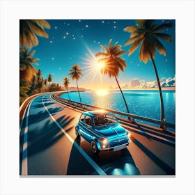 Coastal Drive Canvas Print