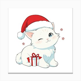 Santa Cat 1 Canvas Print