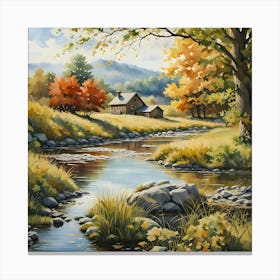 Autumn Creek Canvas Print