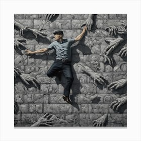 Wall man Canvas Print