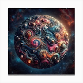 Fractal Galaxy Canvas Print