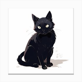 Black Cat 4 Canvas Print