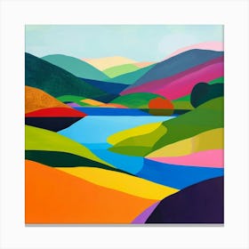 Colourful Abstract Loch Lomond Scotland 4 Canvas Print
