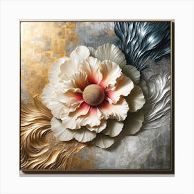 Abstract Flower Painting 5 Canvas Print