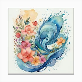 Watercolor Painting 4 Canvas Print