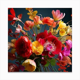 Bouquet Of Flowers Canvas Print