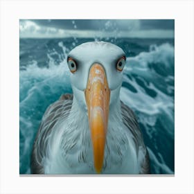 Portrait Of A Seagull Canvas Print