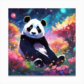 Panda Having Fun Canvas Print