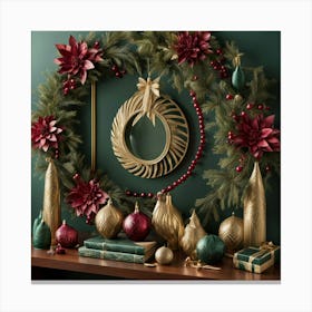 Christmas Wreath 1 Canvas Print