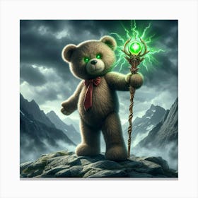 Teddy Bear With Magic Wand 1 Canvas Print
