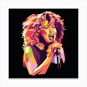 Tina Turner in wpap pop art Canvas Print