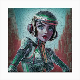 Robot Girl 2 Canvas Print