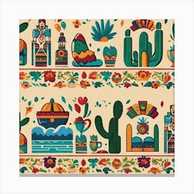 Mexican Pattern 22 Canvas Print