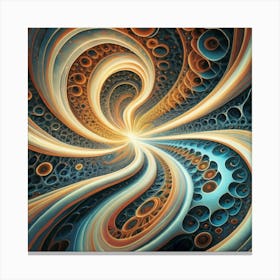 Interstellar laser light line pattern abstract art 24 Canvas Print