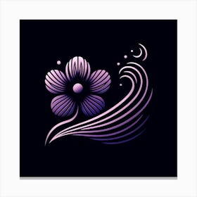 Purple Flower 1 Canvas Print