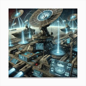 Advanced Comm System Desolate Class Converted Canvas Print